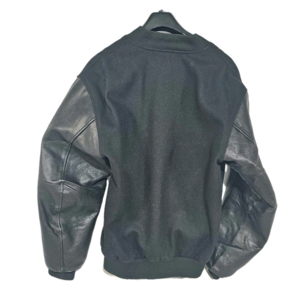 Harley Davidson Jacket Mens Leather/Wool Blend Varsity Jacket Sz S (runs big) - Picture 3 of 7